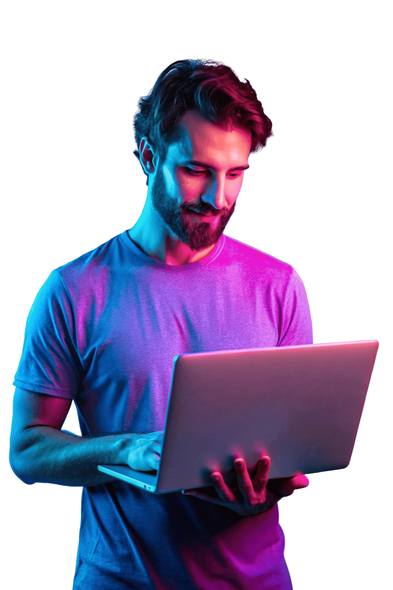 using-laptop-caucasian-mans-portrait-isolated-blue-studio-background-pink-neon-light-beautiful-male-model-casual-concept-human-emotions-facial-expression-sales (1) (1)